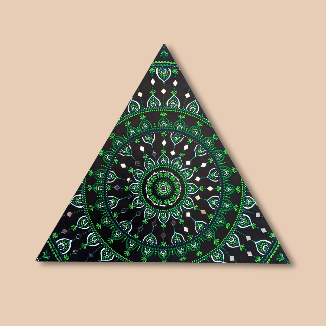 Triangle Mandala Wall Art