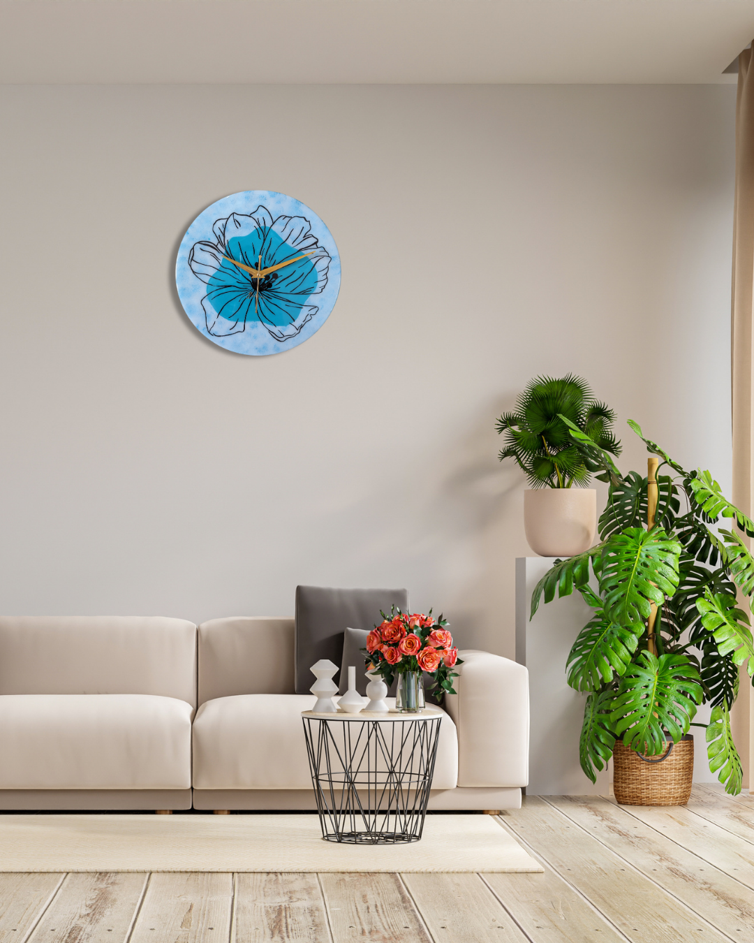 Boho Theme Wall Clock
