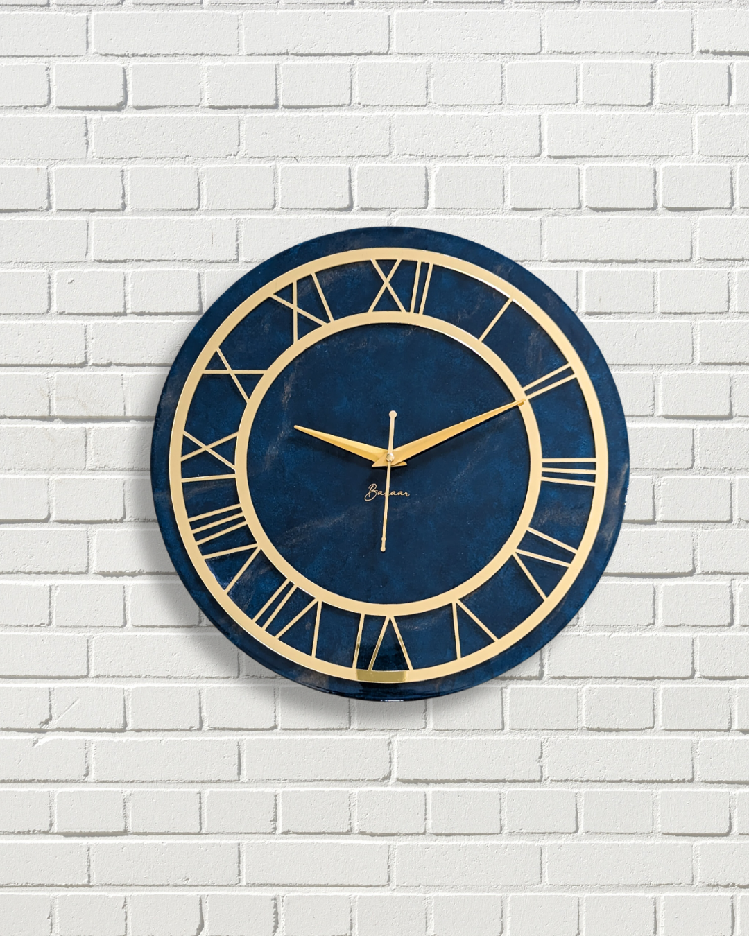 Emerald Resin Wall Clock