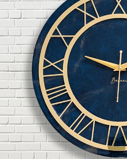 Emerald Resin Wall Clock