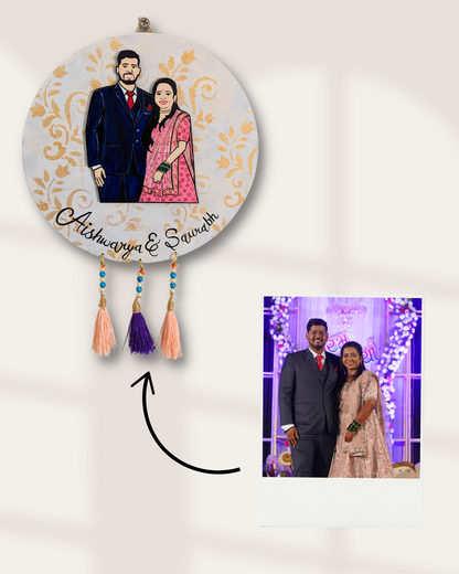 Caricature House Name Plate with Tassels