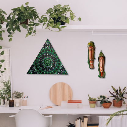 Triangle Mandala Wall Art