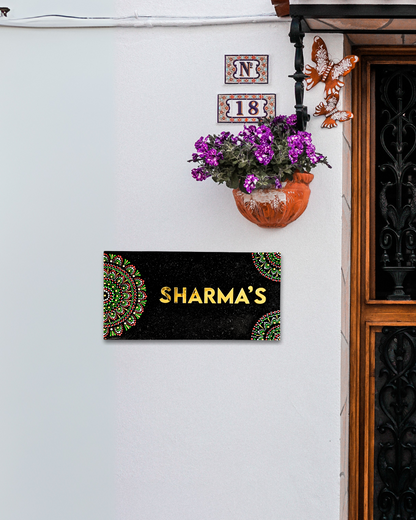 Corner Mandala House Name Plate