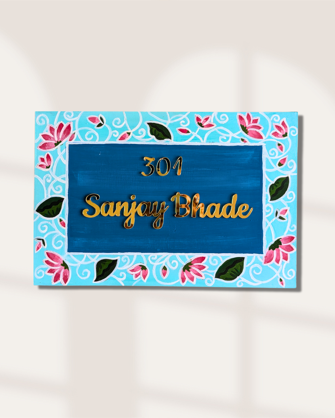 Lotus House Name Plate