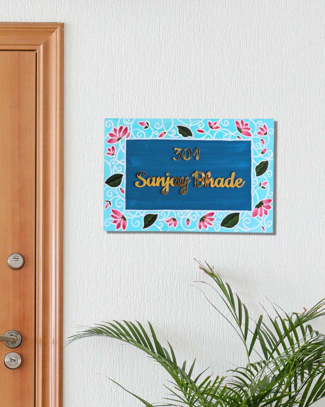 Lotus House Name Plate