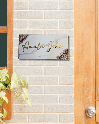 Geode House Name Plate
