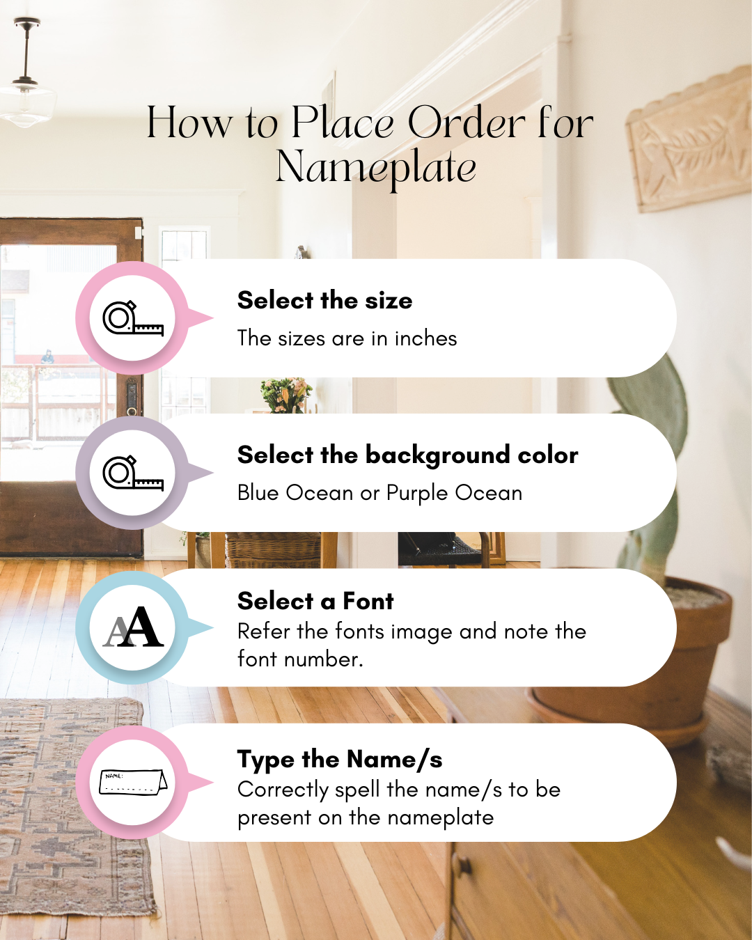 Ocean House Name Plate