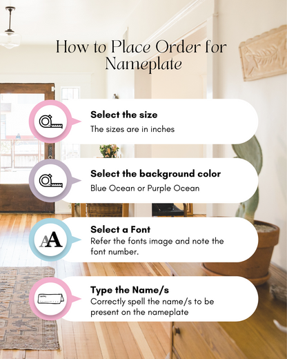 Ocean House Name Plate